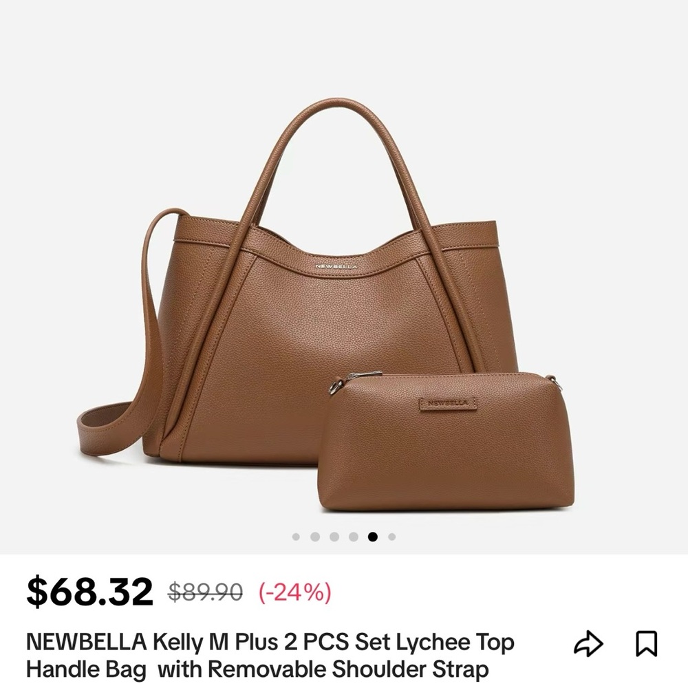 NewBella handbag Good condition rarely used As seen& advertised on TikTok shop